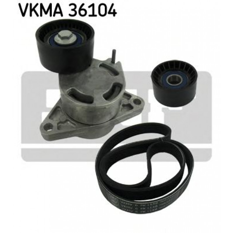 VKMA 36104 SKF Комплект доріжкового ремня